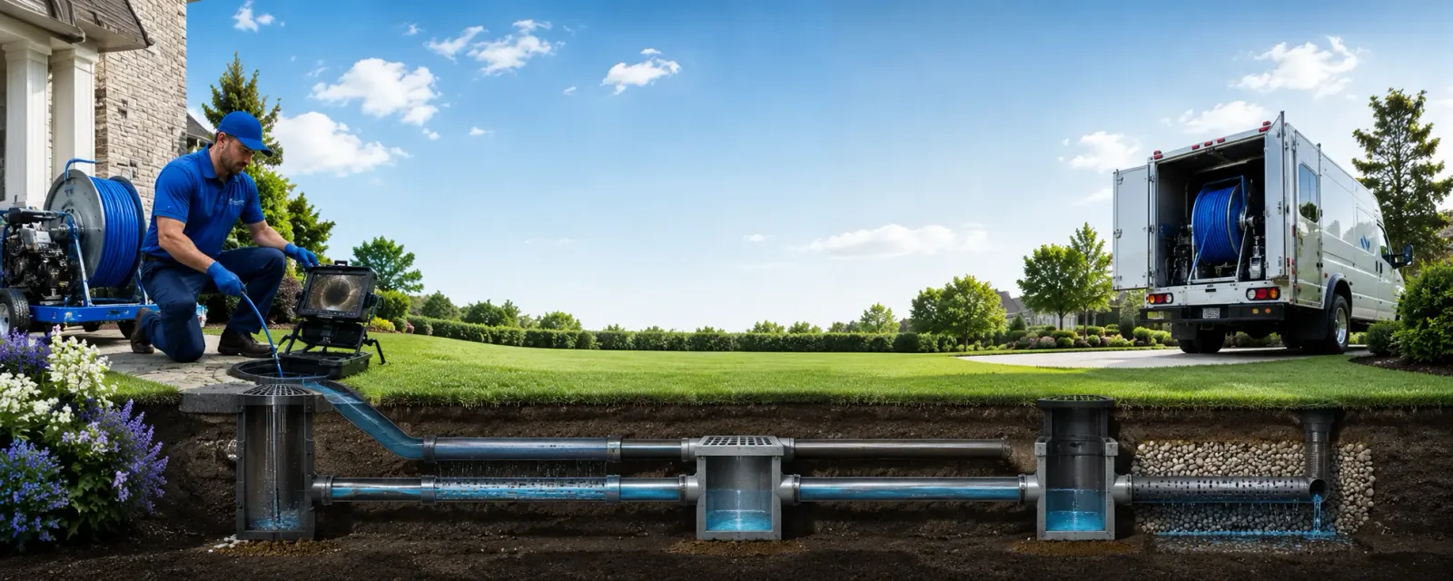 Outdoor drain cleaning information for Augusta, OH